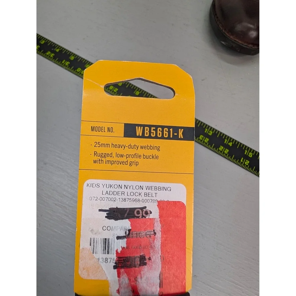 Carhartt Kids Yukon Nylon Webbing‎ Ladder Lock Belt Brown WB5661-K Med 22-24 NWT